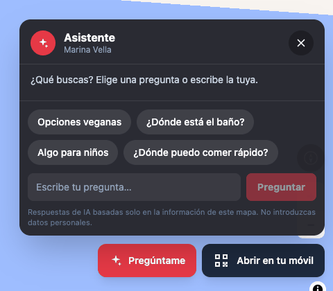 Asistente IA en un tótem